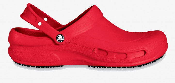 10075-610 CROCS Küchenclog "Bistro", rot, Einzelpaare zum Sonderpreis, Größe 8 - 12-Crocs-US M11 = 45 - 46