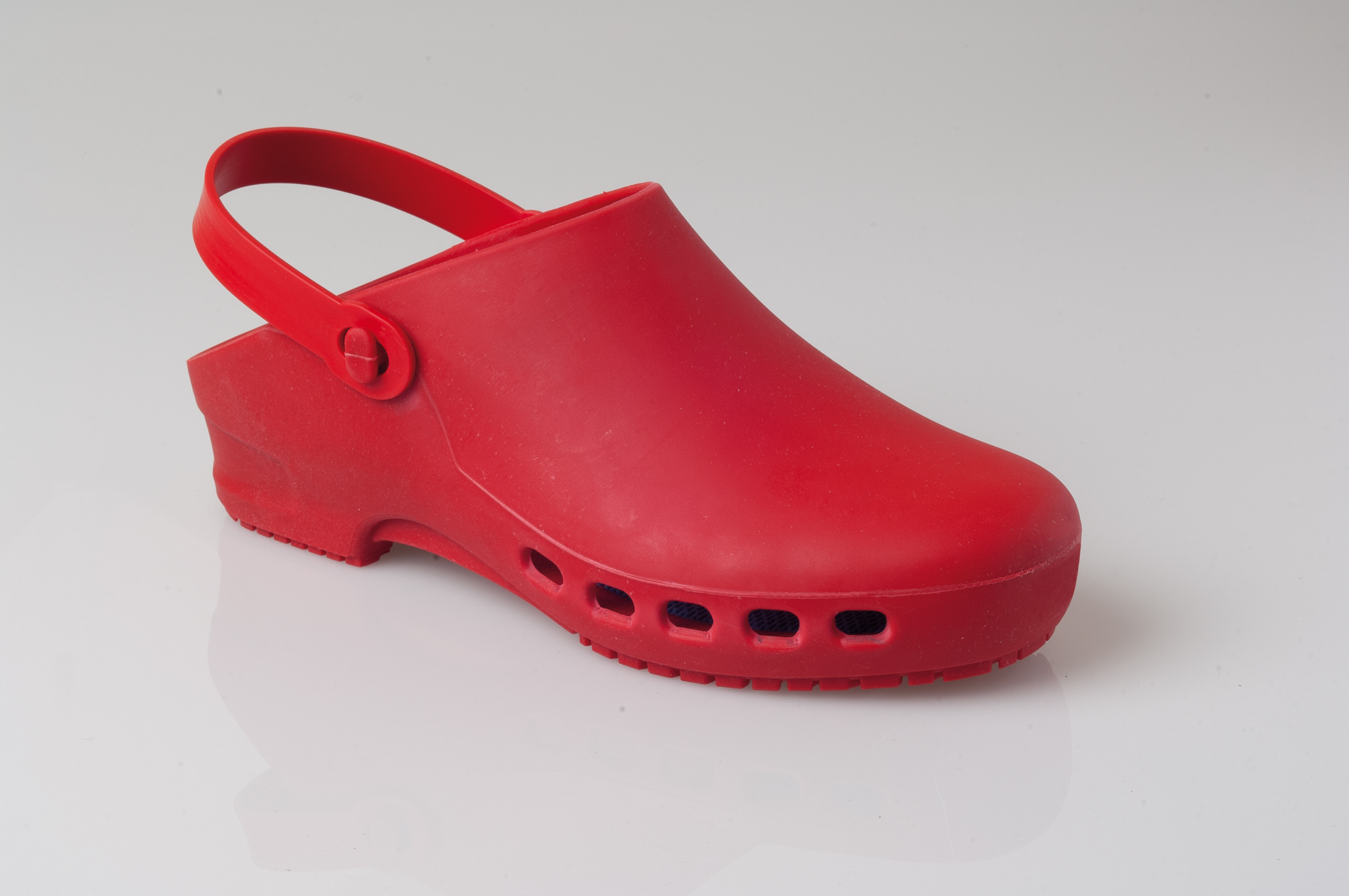 KG069 SAFEWAY OP-Top-Clogs rot Größe 34/35 - 46/47-34/35