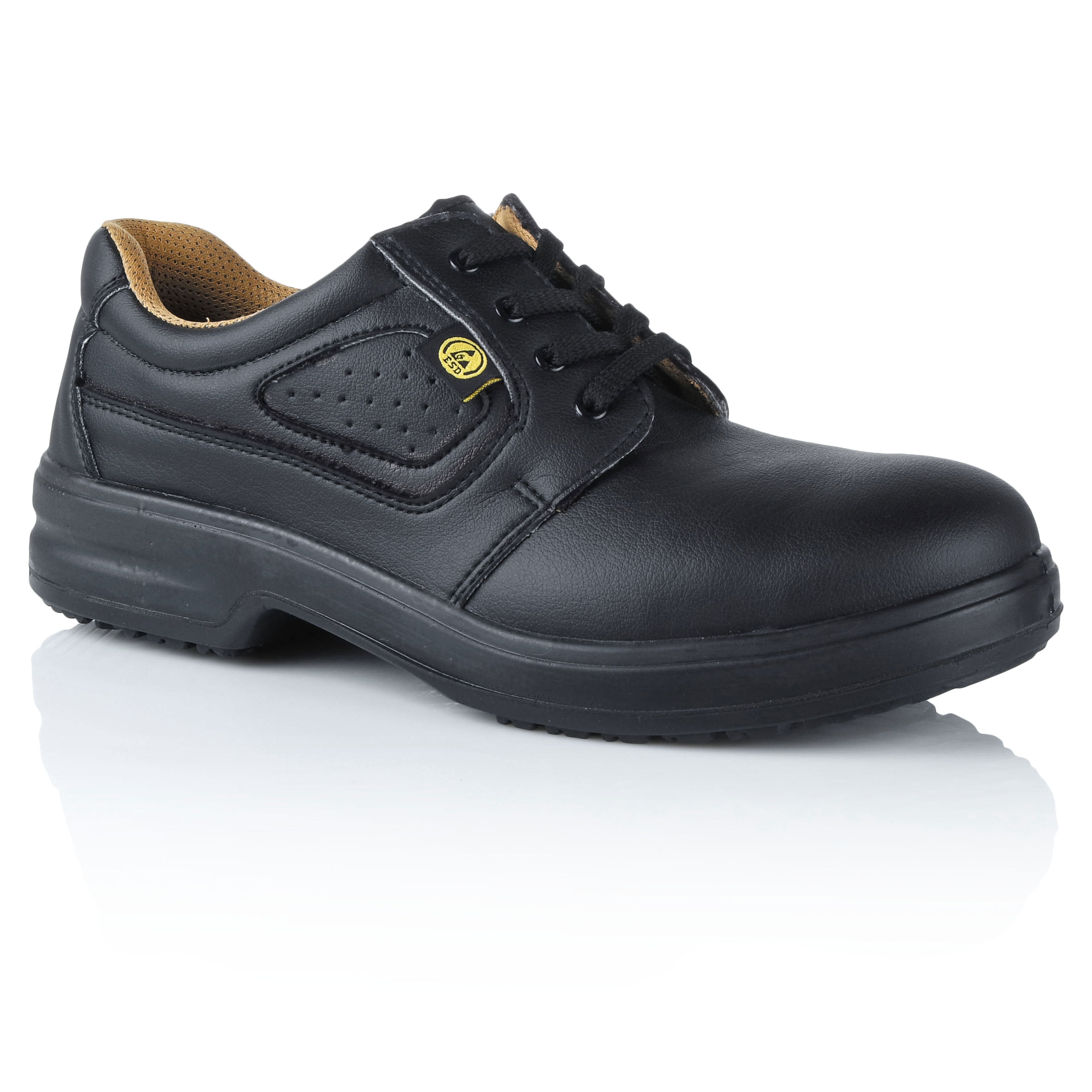 E903 Safeway Schnürschuh ohne Stahlkappe schwarz, 01, ESD, Größe 35 - 47-47