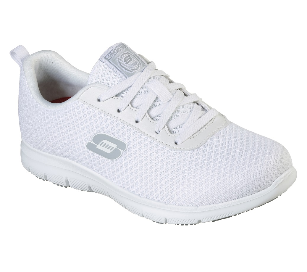 Skechers Damen-Schnürschuhe 77210EC Ghenter Bronaugh ohne Schutzkappe weiß Größe 35 - 41