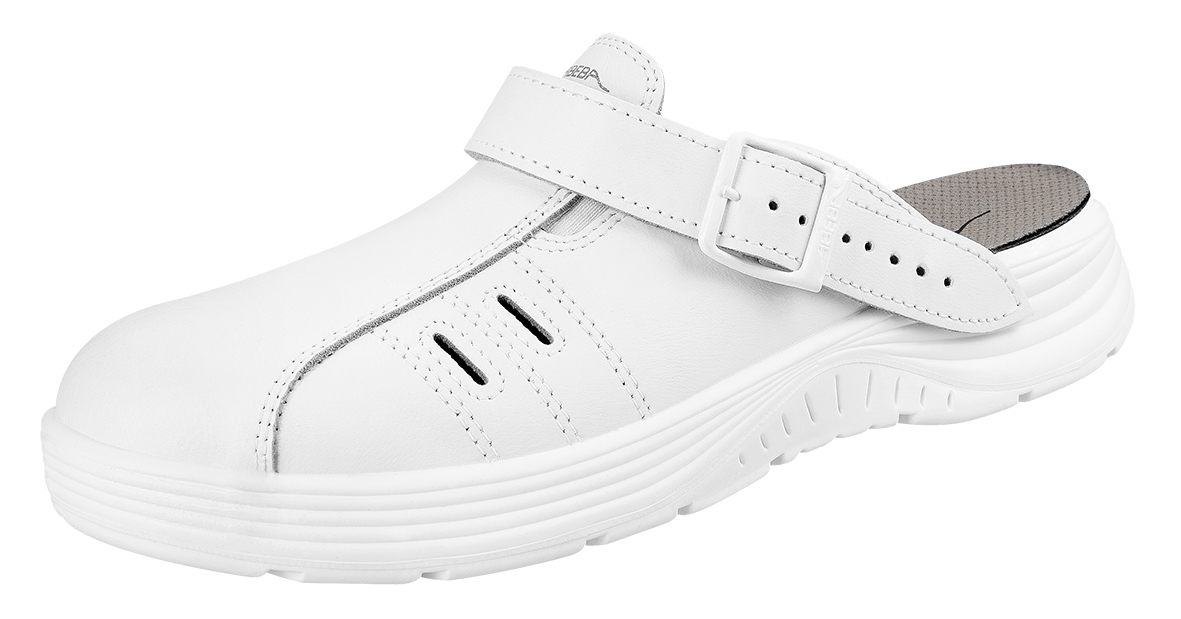 711041 Abeba X-LIGHT Clog Arbeitsschuhe Küche Gastronomie weiß Leder SB Größe  35 - 48-44