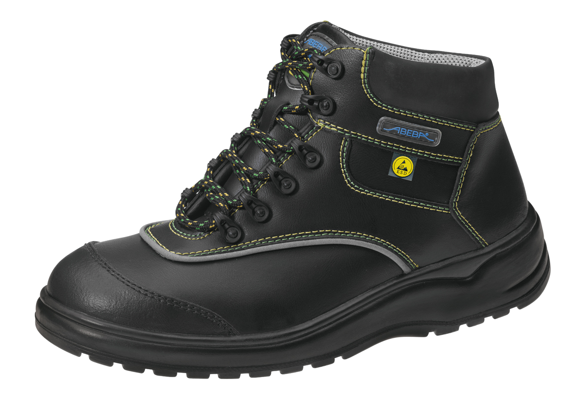 31853 ABEBA ESD LIGHT Stiefel schwarz mit Stahlkappe Leder Größe  35 - 48