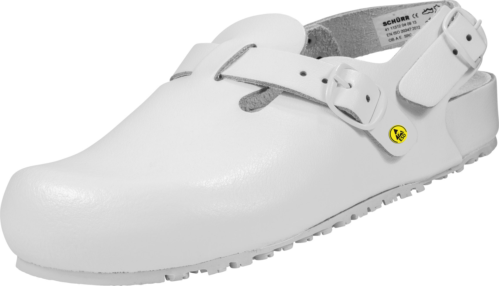 1.1312.01.14 Schürr Ingolstadt Arbeitsschuhe ohne Schutzkappe Clogs Berufsschuhe weiß Sonderpreis sale Größe 44-44