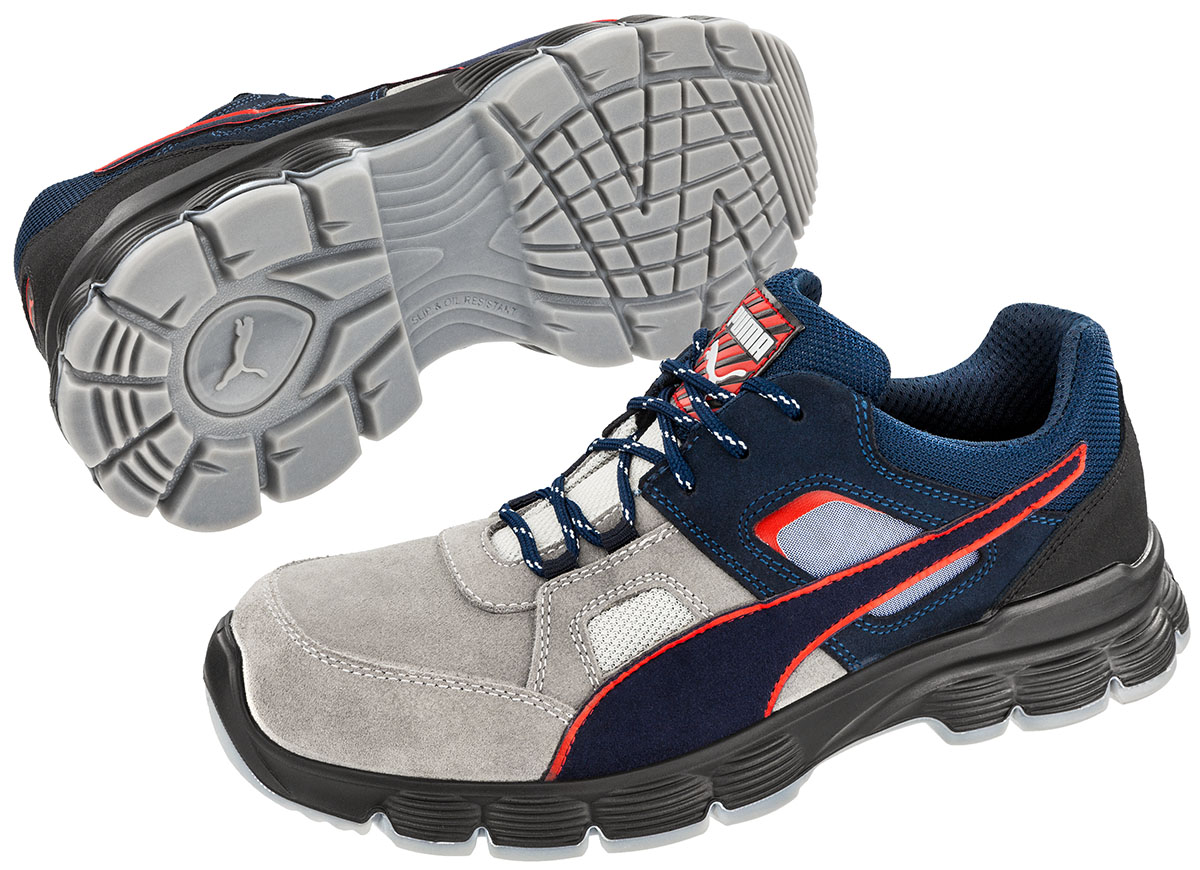 640661 PUMA Aerosspace Low Sicherheitsschuh ESD  grau-blau S1P SRC Größe 39 - 47-46