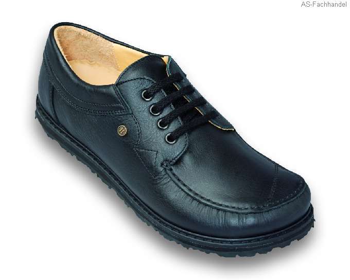 136-1 Jacoform Schuhe, Leder, schwarz, Größe 2,5 - 11,5-UK 8,5 = 43