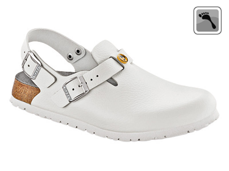 061418 BIRKENSTOCK ESD TOKIO Clog schmale Weite weiß Größe 36 - 42-37