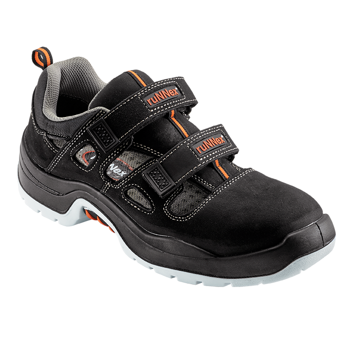 R5100, S1, ruNNex Sicherheitssandale, mit Stahlkappe, schwarz 36 - 48-ruNNex-43