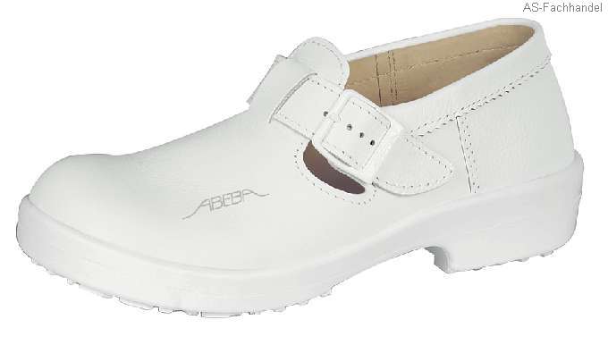 1500 ABEBA Classic Küchenclog küchenschuhe Berufsschuhe weiß Leder Größe 36-46-43
