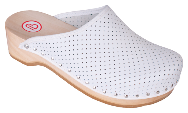 0400-100 Berkemann Holz Standard Toeffler weiß Einzelpaar zum Sonderpreis Größe 8-UK 3 = 35,5