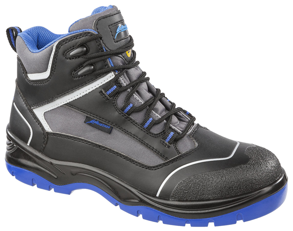 631150 ALBATROS Sicherheitsschuhe ESD schwarz-blau S3 Größe 39 - 47-39