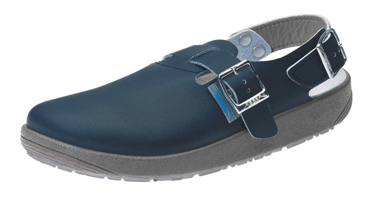 9150 ABEBA Clog Berufsschuhe Arbeitsschuhe ohne Schutzkappe blau Leder Größe 36 - 47