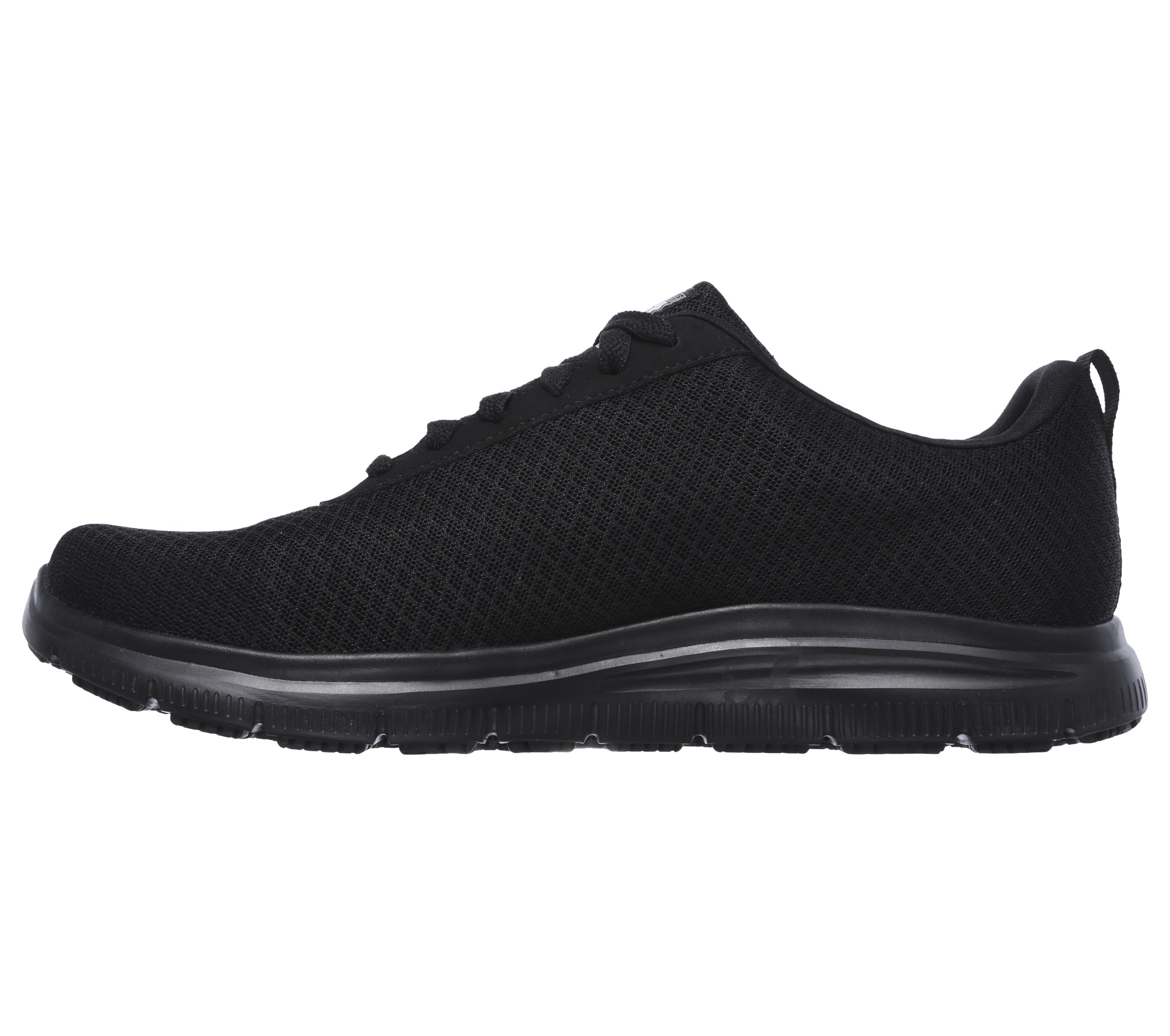 Skechers Herren Schnürschuhe 77125EC BLK Flex Advantage SR ohne Schutzkappe schwarz Größe 39 - 47-44