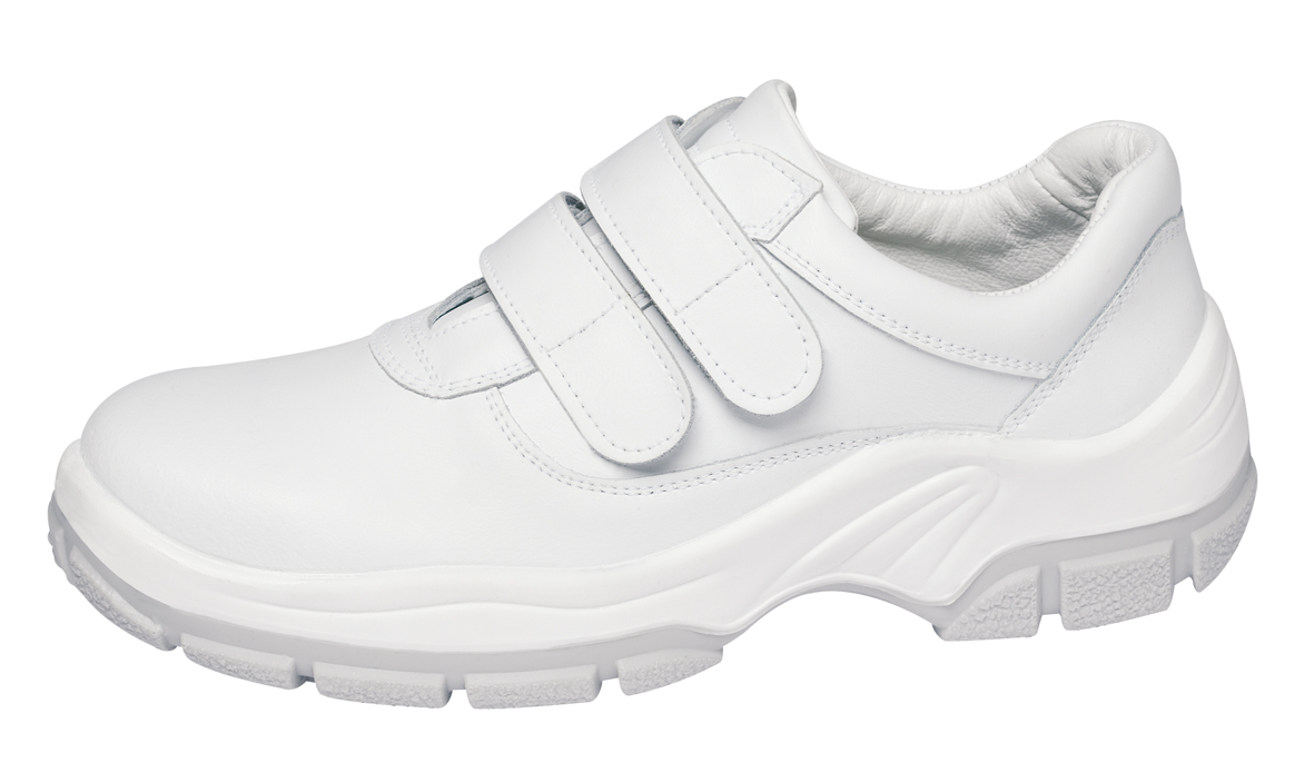 2230 Abeba Arbeitsschuhe Küchenschuhe Berufsschuhe mit Schutzkappe Klettverschluss Leder weiß S3 -45