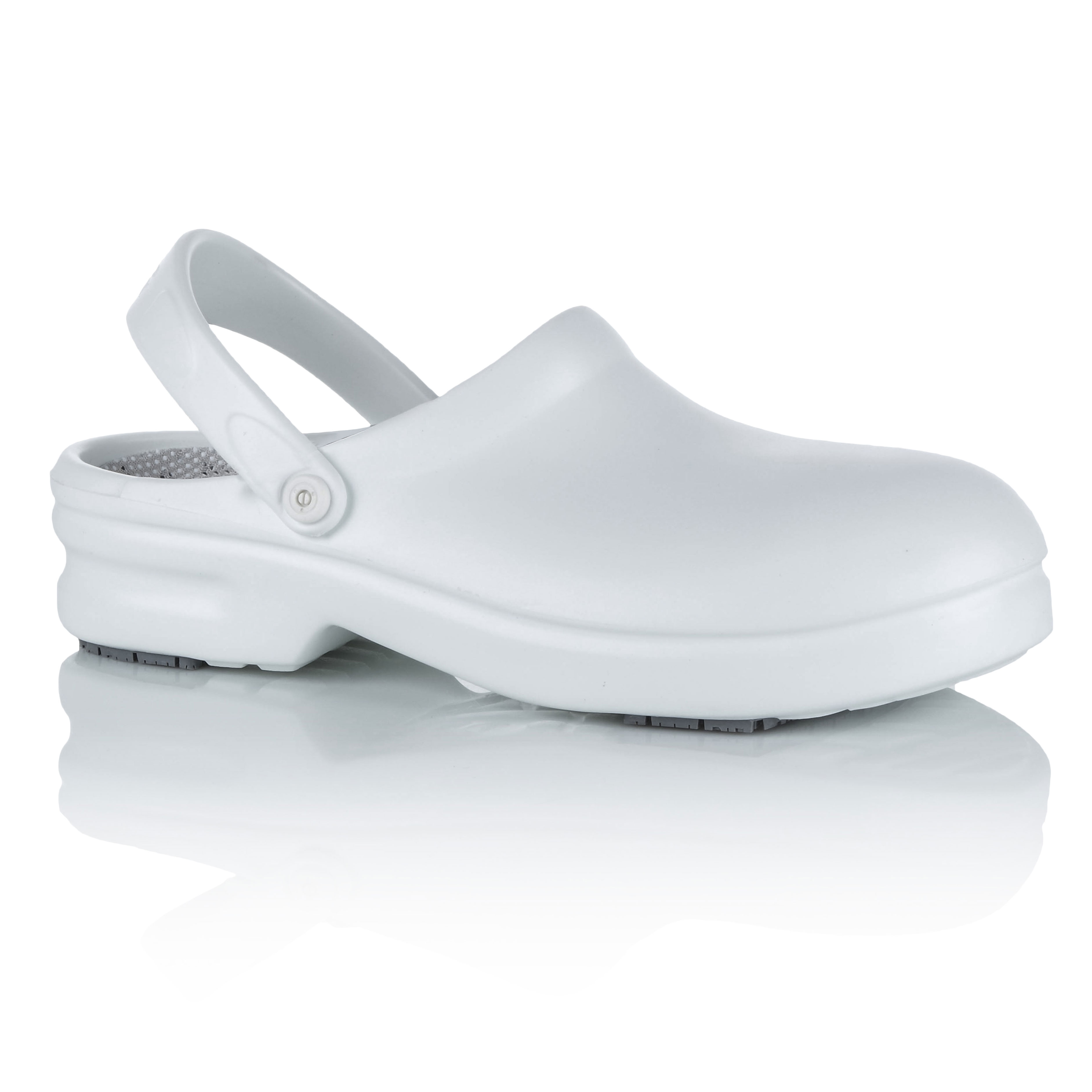 AD811 ADHERA Clogs  weiß metallfrei mit Schutzkappe Größe 34/35 - 46/47-38/39