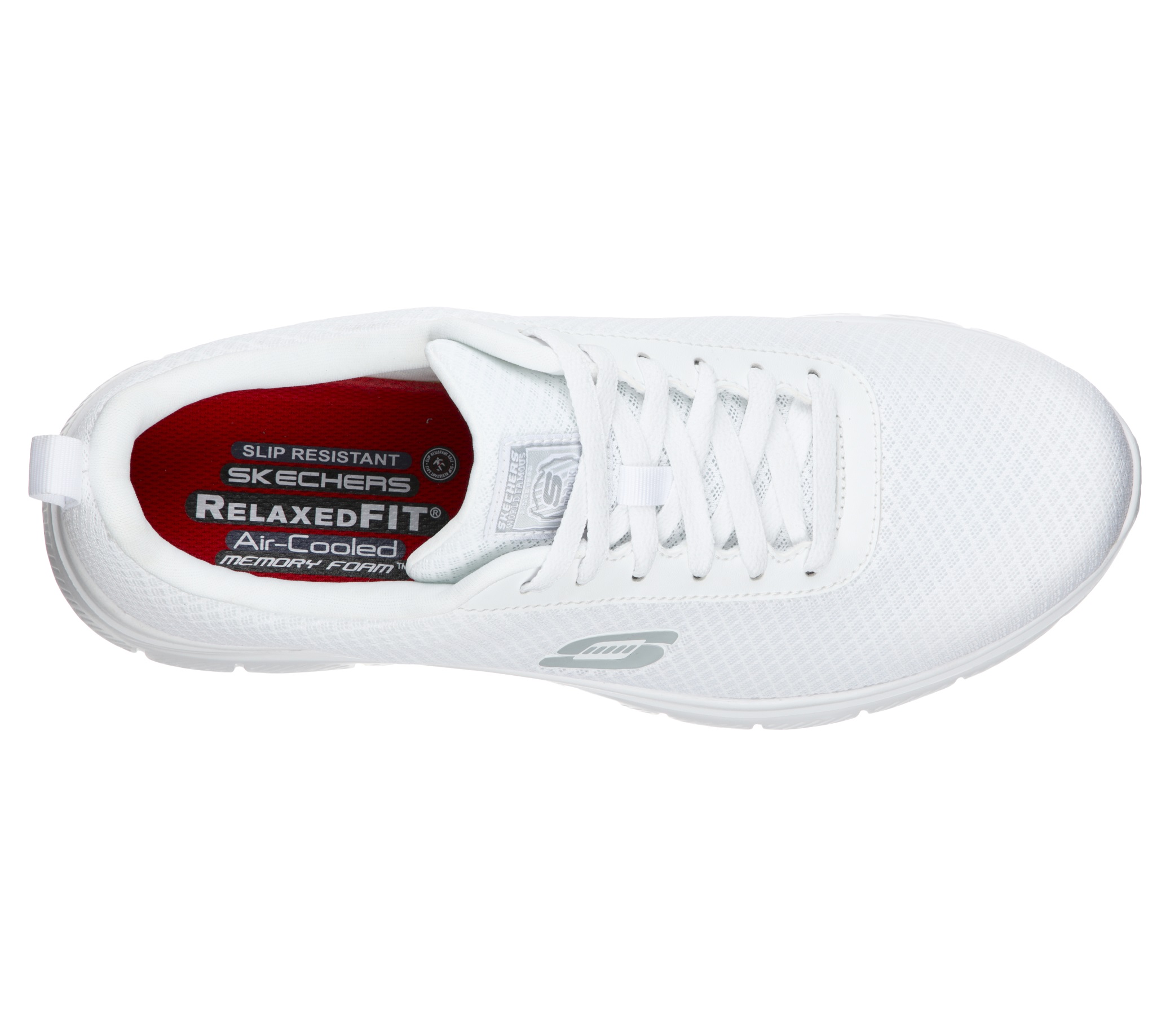 Skechers Herren Schnürschuhe 77125EC WHT Flex Advantage SR ohne Schutzkappe weiß Größe 39 - 47-47