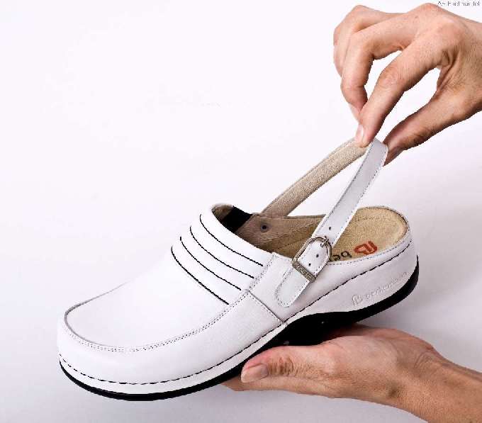 0151-101 BERKEMANN  Fersenriemen,  050 weiß, Größe 3 - 5-UK 5,5 = 39