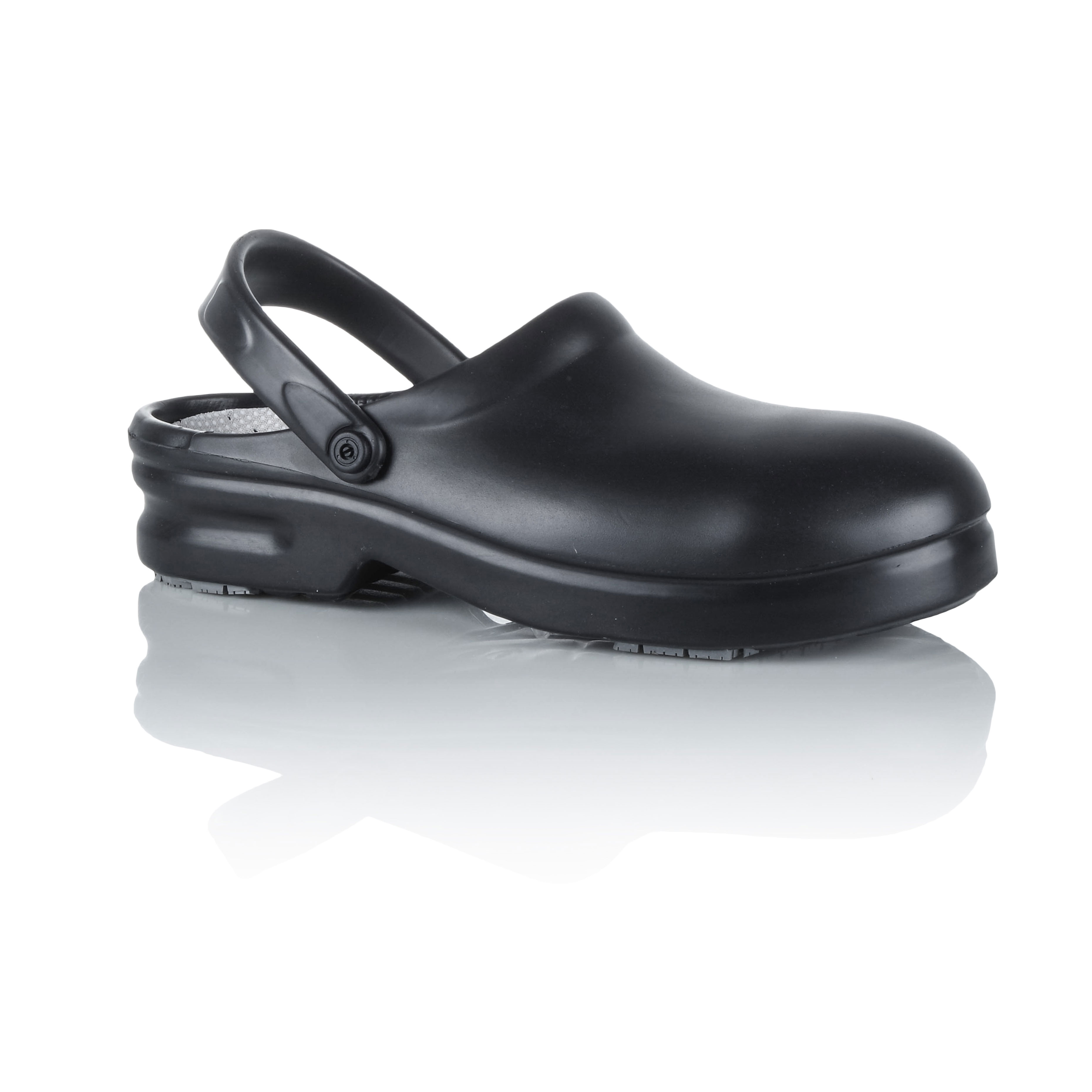 AD813 ADHERA Clogs  schwarz metallfrei mit Schutzkappe Größe 34/35 - 46/47-42/43