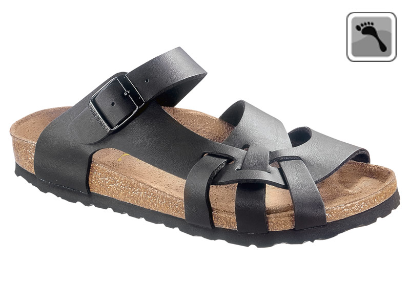 075033 klein  Birkenstock Sandale "Pisa", schmale Füße, schwarz, Größe 35 - 41-Birkenstock-41