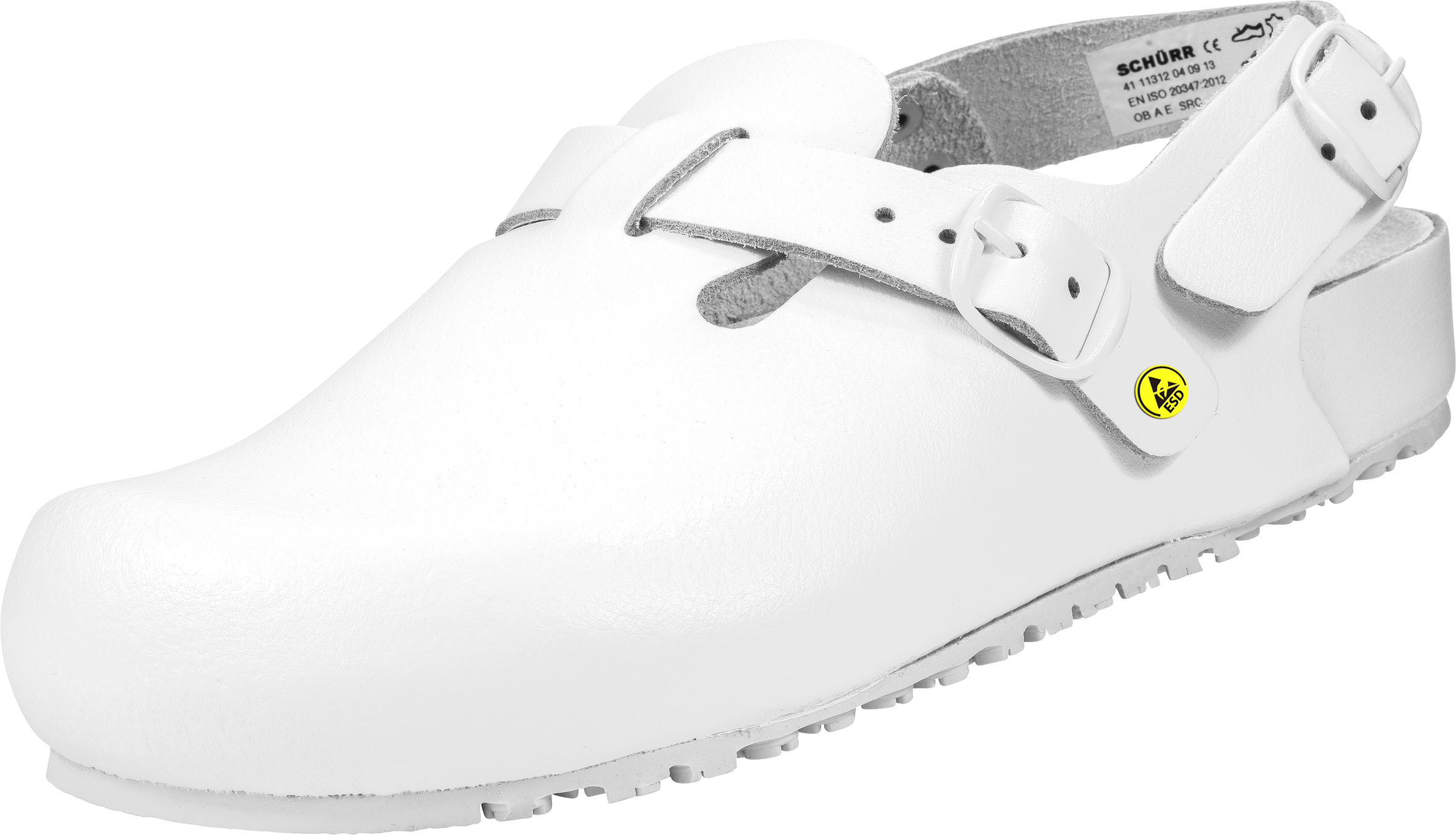 1.1312.01.14 Schürr  Ingolstadt, Sandale ohne  Schutzkappe weiß 01 Größe 41 - 48-42