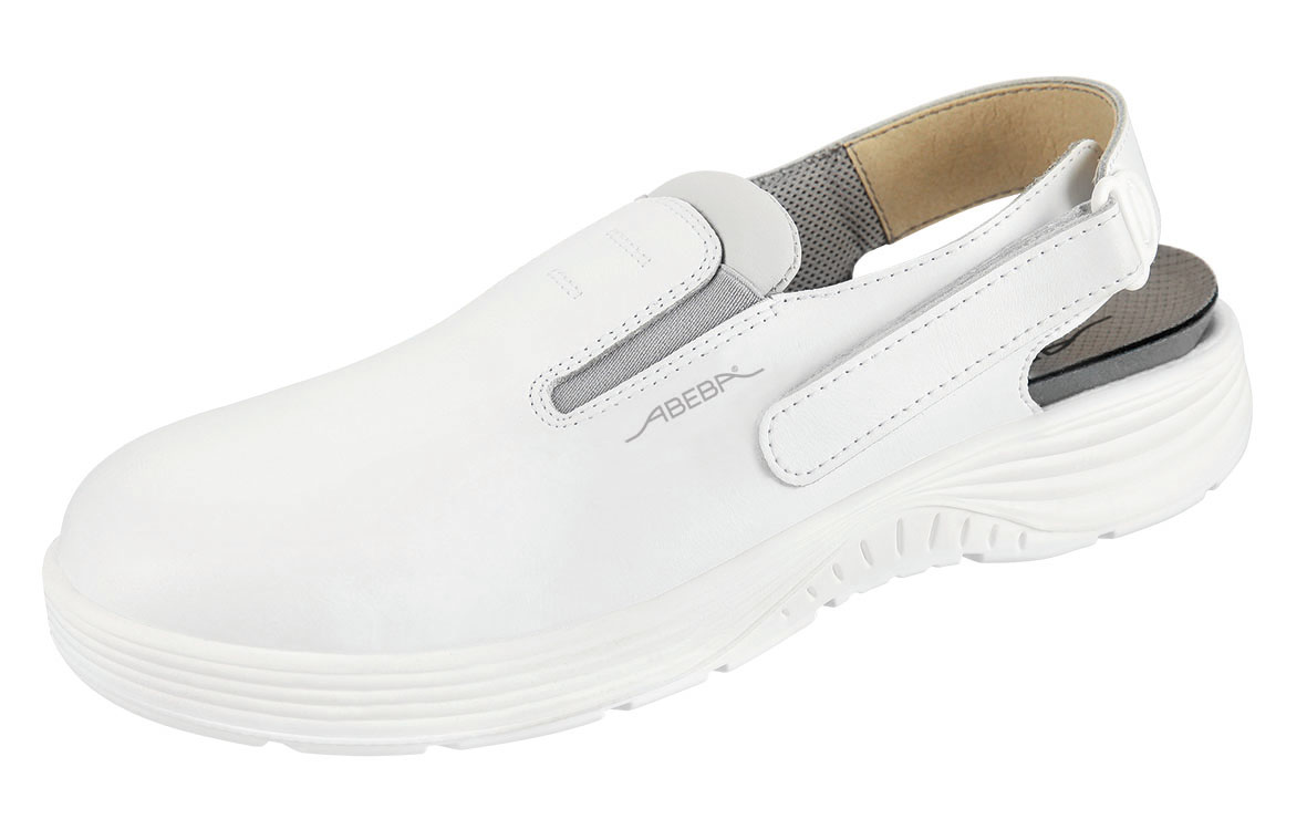 711130 Abeba X-LIGHT Clog Arbeitsschuhe Küche Gastronomie weiß Leder OB Größe  35 - 48-42