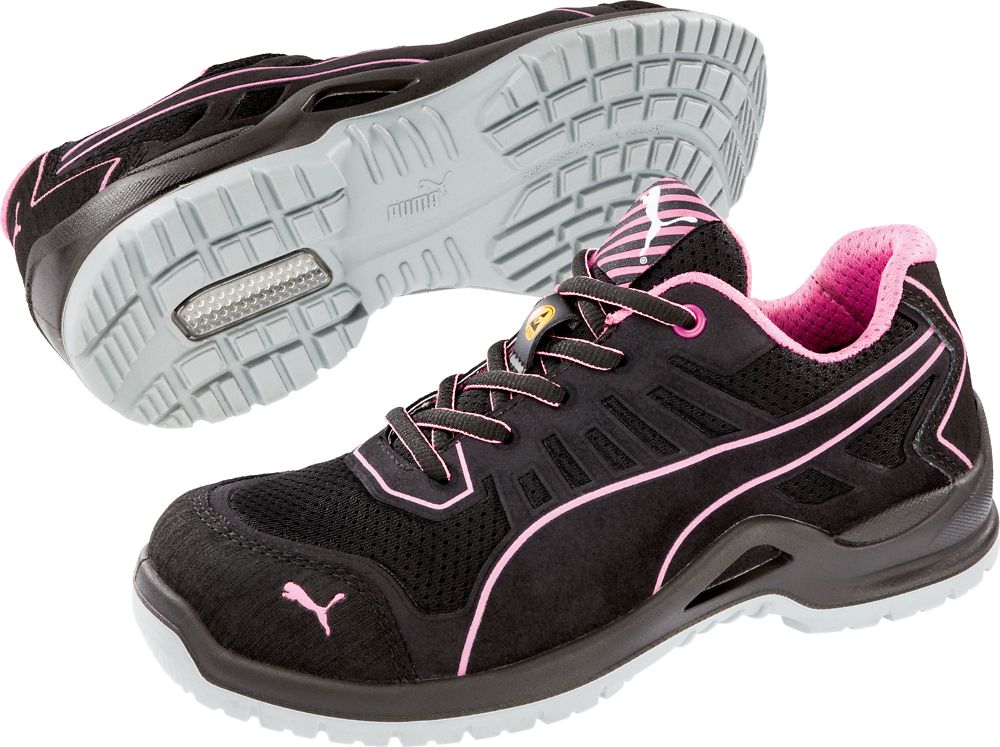 PUMA Fuse TC Pink WNS Low 644110 Damen Sicherheitsschuhe S1P ESD SRC Größe 36-42-38
